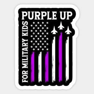 Purple Up For Military Kids Military Child Month Sticker